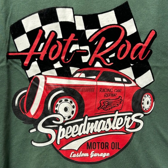 Faze 1 Hot Rod Speedmasters Duck Green Racing Car Graphic Muscle Tank Top Mens S - Picture 1 of 7